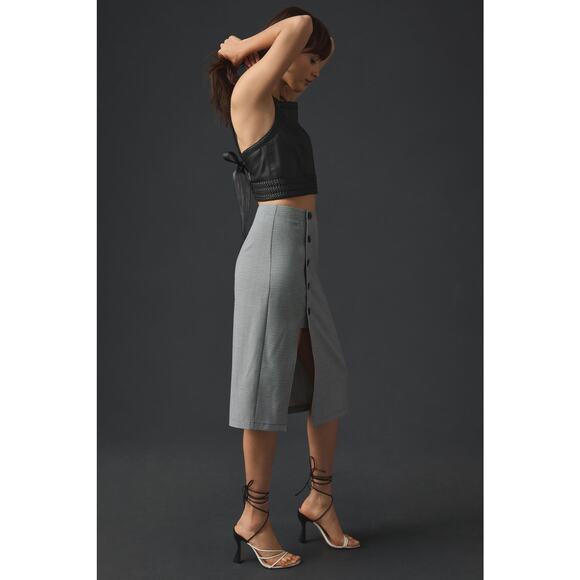 Anthropologie X Mare Mare Asymmetrical Button-down Skirt -New XS - Picture 2 of 6